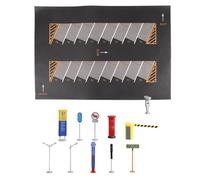 LIXSAZSE 1/64 Scale Parking Lot Model Encourages Young Narratives Making Playtime Events More Engaging Made Nonwoven Cloth PP Materials 1/64 Parking Mat Model, Black, Style C