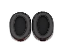 LIXSAZSE 1 Pair Ear Pad Cushion Head-mounted Gaming Leather Breathable Sponge Earmuffs Cover Replacement for MDR-100ABN Headphones, Black