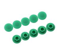 LIXSAZSE 10 Pieces Hexagonal Bicycle Bolts Screw Covers Professional Wear-resistant Waterproof Practical Mountain Bikes Screws Set, M5 Green