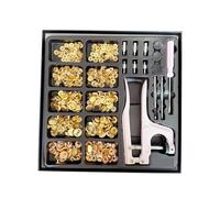 LIXSAZSE 100 Piece/set 10-17mm Snap Button Fastener Set Sewing Buttons Kit Jeans Waistband Copper Decor Sewing Accessory