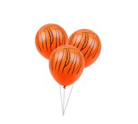 LIXSAZSE 100 Pieces Birthday Balloons Kids Animal Printed House Balloon Decorations Kit Atmosphere Lovely Photo Props Shower, Tiger Print