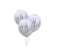LIXSAZSE 100 Pieces Birthday Balloons Kids Animal Printed House Balloon Decorations Kit Atmosphere Lovely Photo Props Shower, Zebra Print