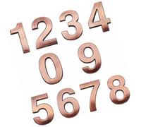 LIXSAZSE 10Pcs House Numbers Digits Modern Hotel Self-Adhesive Street Address 0-9 Sticker Sign Plate Apartment Office Room