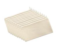 LIXSAZSE 10pieces Stationery Bags with Plenty of Room for All Your Supplies Lightweight Cloth Stationery Boxes Hand Drawn Bags, Beige+Beige, 12 * 21cm