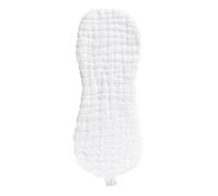 LIXSAZSE 12-layer Infant Diapers Adjustable Nappy Pants Wear-resistant Infants Pad Home Urinary Pocket Washable Cotton Inserts, White, 47x16cm