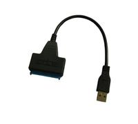 LIXSAZSE 22 Pin USB SATA 2.5 Adaptor Cables with LED Light Hard Drive Disk Portable Converter Computer Wire Accessories, USB 2.0