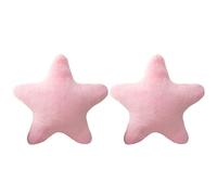 LIXSAZSE 2PCS Plush Star Pillow Cute Reading Multifunctional Floor Cushion Comfortable Stars Cozy Home Relaxation in Bedroom, pink, 40cm