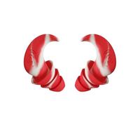 LIXSAZSE 2pcs/Set Noise Reduction Silicone Ear Plugs for Improved Sleep Suitable for Work Rubber Earplugs Anti-Noise Anti Noise, red