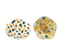 LIXSAZSE 2pieces Polyester Cotton Microwave Bowl Cozy Soup Bowl Hugger Cozy Hot Heat Proof Plate Holder Cloth for Food Huggers, C