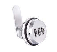 LIXSAZSE 3 Digit Code Cam Lock Security Locks for Cabinet Mailbox Door Alloy 3 Digit Combination Cam Lock Cabinet Locks with Key, 19X30mm Silver