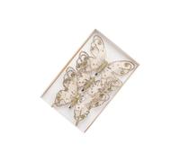 LIXSAZSE 3x Shimmering Beauty Christmas Tree Decor Festival Indoor Ornament Sparkles Brightly Swaying Gently Like Brightest Star, gold, 11.5x2x10cm