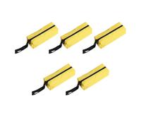 LIXSAZSE 5xTool Pouch Tote Bag Zippered Zipper Wear-Resistance Convenience Organization Hardware Organizer Container Tools Sack, Yellow, Small Size