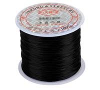 LIXSAZSE 60M Beading Thread DIY Portable Soft Stretchy Cord Necklace Wristband Anklet Jewelry Making String Artcraft Accessories, black