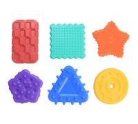 LIXSAZSE 6pack/lot Sensory Toys For Toddler Sensory Stone For Stress Relief Silica Gel For Toys Stone