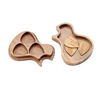 LIXSAZSE Acoustic Guitar Pick with Box Timber Tones Musical Accessory Plectrums Picks Guitarist Gifts Ukulele Parts Hearted Shape
