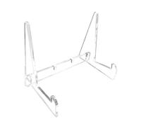 LIXSAZSE Acrylic Book Stand Fashionable Adjustable Holder Organizing Books and Music Sheets On Tabletop and Working. Acrylic Book Stand with Support Ledges for Recipe