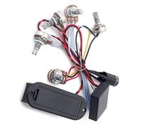 LIXSAZSE Active Preamp Equalizer Wiring Harness Kit Electric Guitar Bass Tone Control System for Pickup String Instrument