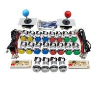 LIXSAZSE Ade Joystick Kit Electroplating Firm Gumball Light Responsiveness Resistant Entertainment Supplies Transmission