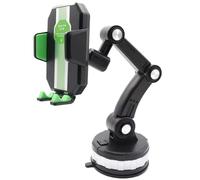 LIXSAZSE Adjustable Car Phone Holder Support For Portrait Landscape Viewing Mobile Phone Holder Car ABS Cell Support, green