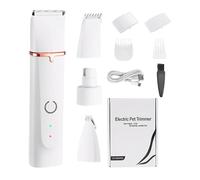 LIXSAZSE All Breeds Dog Grooming Equipment - Pet Durable Plastic Pet Clip-per Products Grooming for Dogs, White