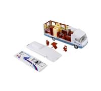 LIXSAZSE Alloy RV Model Toy Pull Back Camper Van Realistic Gift For Kids And Adults Enthusiasts Collectors Alloy Pull Back Toy Car Camping Rv Can Move Forward On Own After Being Pulled