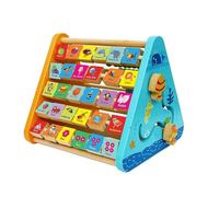LIXSAZSE Alphabet Toy Wood Made Non-toxic Odorless Safe Learning Education Toy Math Toys Learning Alphabet Recognition BPA-Free