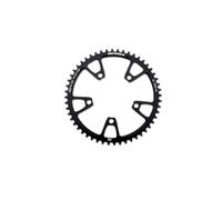 LIXSAZSE Aluminum Alloy Wear-resistant Hollow out Link Ring Chainwheel Chainset Repair parts Bicycle Crank Accessories, Black, 52T