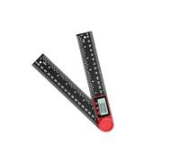 LIXSAZSE Angle Ruler Professional Digital Angle Tool 5inch LCD Display Zeroing Locking Functions Easy Measuring Options Measuring Tool Zeroing Locking Function, Black, 200mm