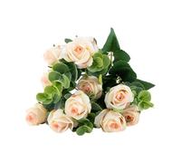 LIXSAZSE Artificial Flowers For Wedding - Stunning Beauty No Worries Silk Artificial Flowers For Decoration Plants, Champagne