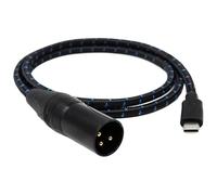 LIXSAZSE Audio Speaker Cable Type C To XLR Provides Ample Reach And Sound For Complete Audio Solutions Designed For Performance And Durability. Cable Features Selected Pure Copper Core, 300cm
