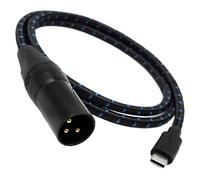 LIXSAZSE Audio Speaker Cable Type C To XLR Provides Ample Reach And Sound For Complete Audio Solutions Designed For Performance And Durability. Cable Features Selected Pure Copper Core, 50cm