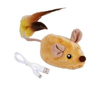LIXSAZSE Automatic Moving Mouse Kitten Toy Creates Unpredictable Pathways Enhancing Playtime Activities Making Cats Happy And Energetic Interactive Cat Toy Automatic Moving Mouse Kitten