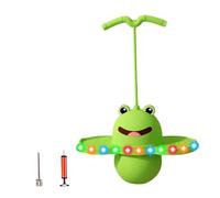 LIXSAZSE Balance Board High Jump Exercise Balance Ability Unique Pogo Bouncing Ball Developing Motor Skills Ensuring Durability And Wear Resistance Pogo Bouncing Ball With Light, Green, 38x80cm