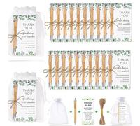 LIXSAZSE Ballpoint rope card gift bag, gift wooden ballpoint engraving tip, multi-piece set, excellent, wedding or