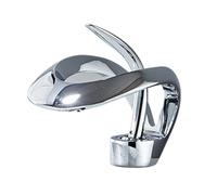 LIXSAZSE Basin Faucet with Not Easy to Spill Water Discharge Excellent Craftsmanship and Convenient Installation Waterfall Faucet, Silver