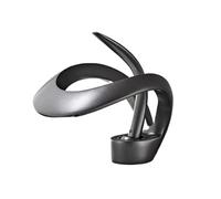 LIXSAZSE Basin Faucet with Not Easy to Spill Water Discharge Excellent Craftsmanship and Convenient Installation Waterfall Faucet, Gray