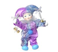 LIXSAZSE Beautiful Clown Doll Clown Doll Lovely For Kids Adults Movable Joints Harlequin Decor Figure Halloween Ornaments