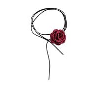 LIXSAZSE Big Flower Choker Bride Wedding Party Choker Exceptionally Designed Floral Necklace Wonderful Choice For Wedding Participants Festival Halloween Jewelry Vintage Style