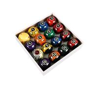 LIXSAZSE Billiard Balls Stable Resin For Clubs Bars Game Rooms Reliable Professional Performance And Clear Numbers Are Visible On Each Ball Providing Visual Effect Enhances