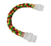 LIXSAZSE Bird Rope Perch Climbing Rope Offers Parrots Budgies Lovebirds Safe Enjoyable Playtime While Developing Coordination Bird Perch Parrot Climbing Standing Toy, 30cm