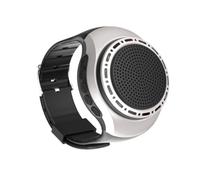 LIXSAZSE Bluetooth Speaker With Eight Light Effects And Alarm Bluetooth Speaker With Fm Radio Subwoofer Mini, silver