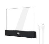 LIXSAZSE Book Lights for Reading At Night Equipped with LED Eye Illumination and Simple Brightness Control Mechanism Flat Book Light Led Light Emitting is, Black