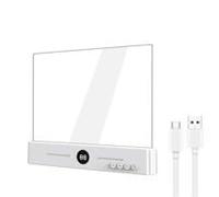 LIXSAZSE Book Lights for Reading At Night Equipped with LED Eye Illumination and Simple Brightness Control Mechanism Flat Book Light Led Light Emitting is, White