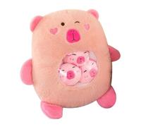 LIXSAZSE Brighten Up Childs Space with Capybara Plush Figure Hour of Fun Engaging Kids Imagination Through Play Snuggling Plush Animal Doll Cute Stuffed Cosplay, Pink, 30cm