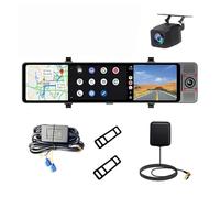 LIXSAZSE Car Dash Cam DVR 3 Channel 12 Car Dash Cam DVR Camera 4+64G 4G Android 13 WIFI GPS ADAS Video Recorder 1080P HD Rearview