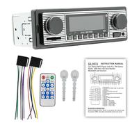 LIXSAZSE Car MP3 Player With FM Tuner Stereo And Hands-free Calling WMA Format Music ABS 12V Car MP3 Bluetooth Player