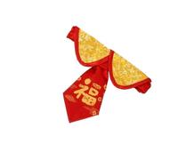 LIXSAZSE Cat Collar Festive Pet Cat New Year Cloak Clothes Chinese Tang Bowknot Neck Strap Adorable Adjustable Collar Kitten Puppy Necktie Adjustable Safety Buckle