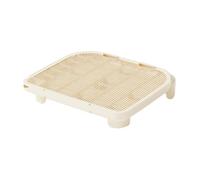 LIXSAZSE Cat Litter Mat Trapping Mat Unique Sand Trapping Features Washable Keeps Floors Clean Saves Time On Sweeping Floor Essentials Scat Sifting Pellets, Milk coffee, 50x40.5x9cm