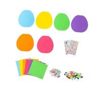 LIXSAZSE Celebrate Easter With Exciting Easter Egg Craft Kits Featuring Fun Foam Stickers Spark Creativity DIY Foam Set Supplies Craft Kits For Kids