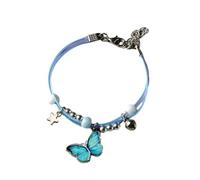 LIXSAZSE Charming Bracelet For Women Made Of Wont Break Easily Alloy For Female Fashion Pendant Couple With Beautiful Buckle Tail, 312A Light Blue, 1